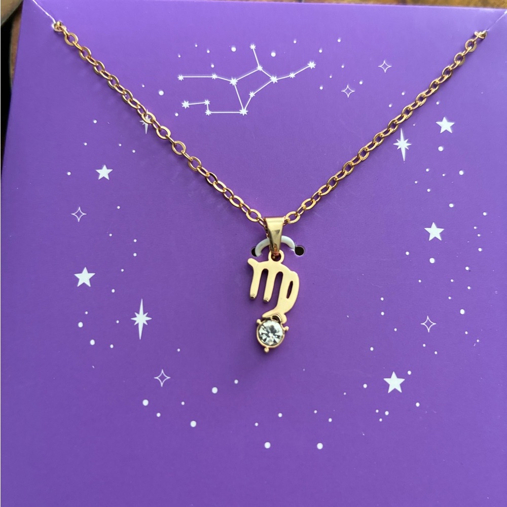Virgo zodiac necklace